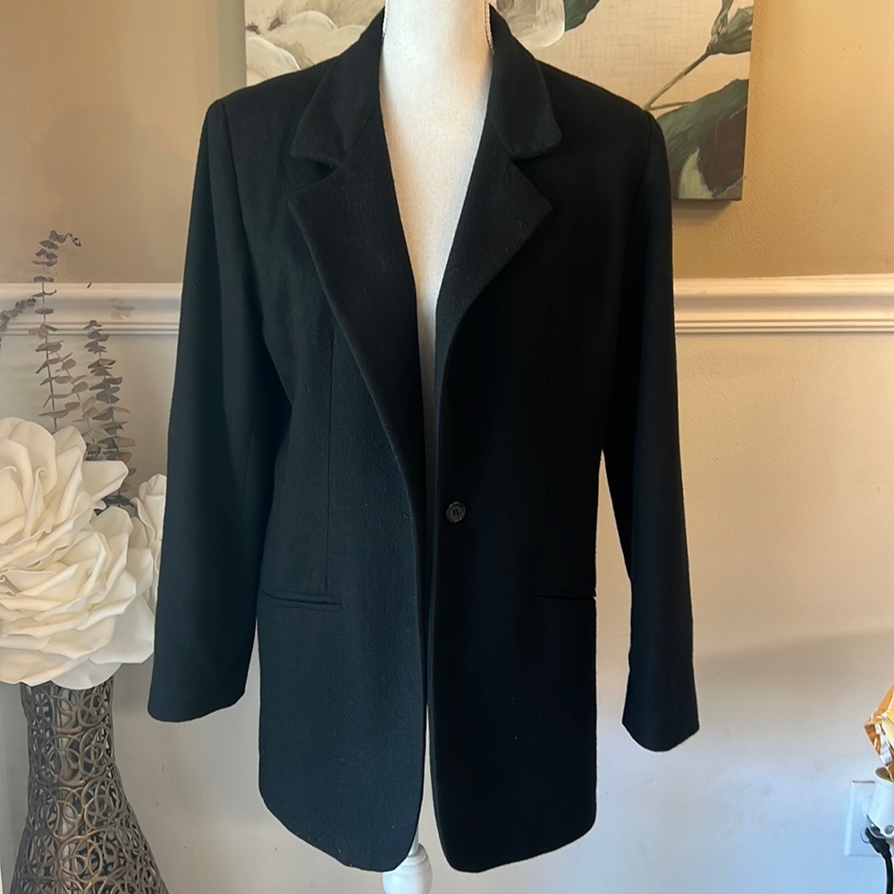 J Percy for Marvin Richards Black 100% Cashmere Blazer SZ 12/ M